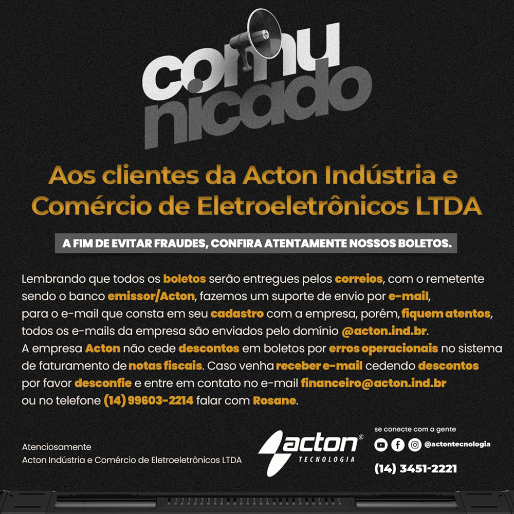 Comunicado Boletos